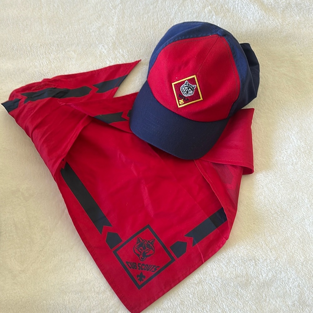 Cub Scouts Wolf Hat and Neckerchief